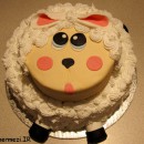 تزیین کیک به شکل گوسفند